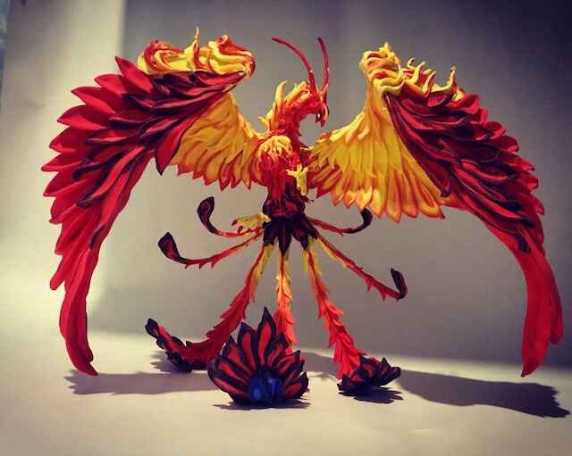 A beautiful Phoenix bird symbol.