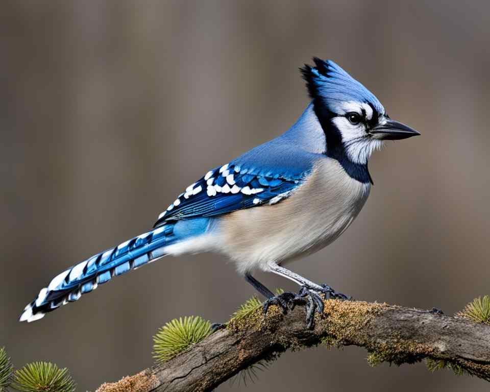 A Blue Jay perched on a branch.