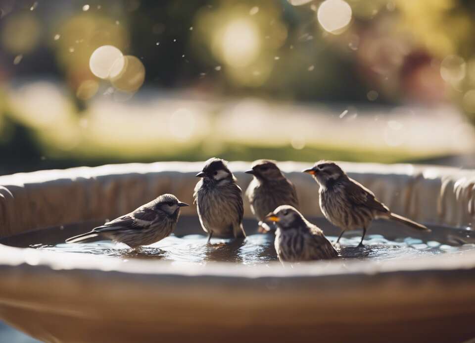 How Deep Should A Bird Bath