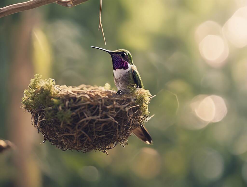 A hummingbird nest.
