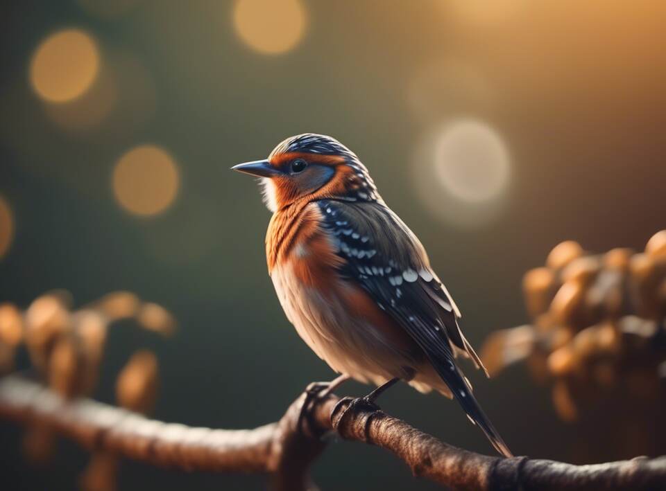 A photo of a bird perched on a tree branch.