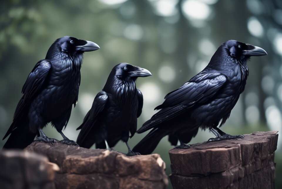 A group of ravens.