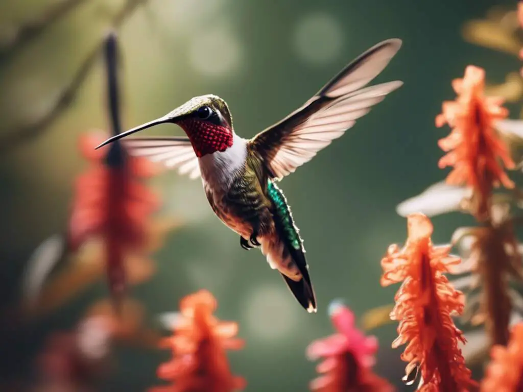 What scares hummingbirds away?